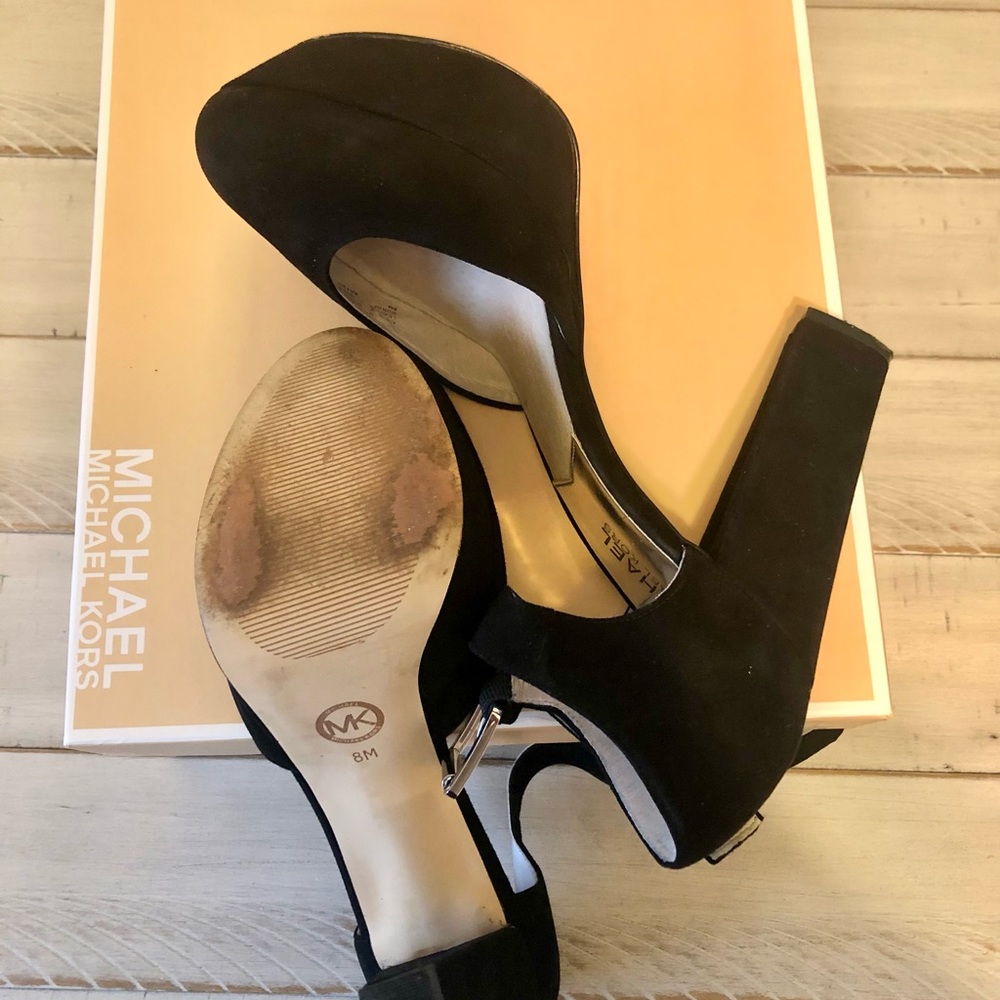Michael Kors, Black suede hills, 8M